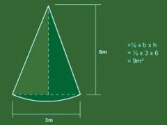 Measuring a triangle lawn